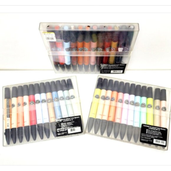 PANATONE TRIA by Letraset Art Color Markers 3 Tip w/Case EXCELLENT Tested D/C - Picture 10 of 10